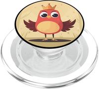 Bird King with Crown for Fun-Loving Fans PopSockets PopGrip for MagSafe