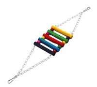 Bird Ladder Bridge - Rainbow Bridges Hanging Toy & Safe Chewing Accessories, & Safe Pet Bird Cage Accessories | For Cockatiels, Parrots & Other Pá