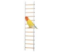 Bird Ladder for Cage, Cage Accessories Climbing Perches, Exercise Ladder Climbing Toys with 360° Rotating Hook for Parakeets, Parrots, Cockatoo & Lovebirds