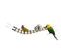 Bird Ladder for Cage with Hooks Wooden Swing Perch