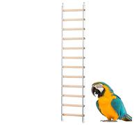Bird Ladder - Parrot Climbing Toy Wooden Rung, Cage Ladder for Birds | Cocachiel, Buggie, Parakeet, Small Bird Cage Accessories, Colorful Pet Bird Swing, Step Ladder Hanging Perch