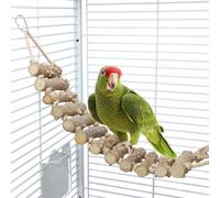 Bird ladder Swing,Bird Cage Wood Bridge Perch for Small Medium Parrot Small Pets