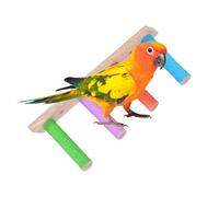 Bird Ladder - Wooden Climbing Ladder | Multifunctional and Claw Sharpening Tools, Interactive Cage Accessories for Parakeets, Conures and Inseparables