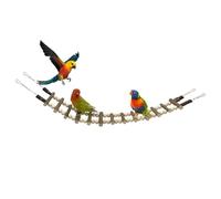 Bird Ladder Wooden Parakeet Swing Bridge with Hooks