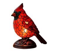 Bird Lamps For Home Decoration - Illuminated Red Figurine - Decorative Table Lamp In The Shape Of A Bird - For Living Room Bedroom Home Kitchen Countertop Bookcase Student Room Apartment