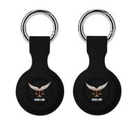 Bird Law Funny Lawyer Cute Keychain Holder Case Soft GPS Tracker Cover Silicone Shell Protective Compatible for AirTag