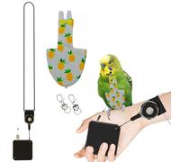 Bird Leash Harness and Diaper Set - Adjustable Outdoor Flying Training for Budgie, Conure, Parakeet, Cockatiel - Flight Suit Accessories for Small Birds