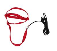 Bird Leash Harness Bite Resistant Adjustable Flying Training Rope for Parrots Walking Attending Party Lightweight Nylon Webbing Elastic Rope Metal Hook Portable Design (L)