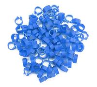 Bird Leg Rings Multi-color Bird Leg Bands Plastic Poultry Leg Rings Set Pigeon Numbered Clip Rings 8 mm Leg Rings for Poultry Bird (Blue)