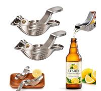 Bird Lime Squeezer Stainless Steel with Pour Spout,Bird Shaped Lemon Squeezer,Bird Shaped Lemon Juicer,Portable Bird Shapeds Lemons Squeezers Citrus Juicer,Shape Hand Press Juicer for Orange Lime，2PC
