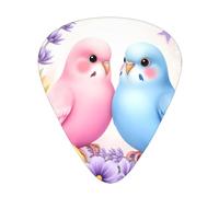Bird Love Embrace Guitar Picks Gift Set - 12 Smooth Durable Plectrums For Acoustic, Electric & Bass Guitar, Perfect Present For Guitar Lovers & Musicians