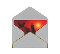 Bird Love Heart Art Blank Cards With Envelopes,Greetings Single Cards With Envelopes,Send To A Close Friend