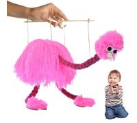 Bird Marionettes Emu Puppet, Its head nods when the stick falls