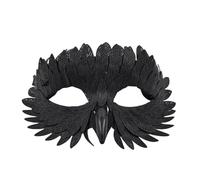 Bird Masquerade Mask Collection,Elegant Feather Half-Face Masks Style Fancy Dress Accessory Mardi Gras Half Face Mask Fancy Party Masks (A)