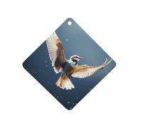 Bird Migration Car Air Freshener Hanging, Long Lasting Scented Car Aromatherapy Tablets, Rhombus Fragrance Scented Cards for Vehicles, Bedroom, Wardrobe White-style