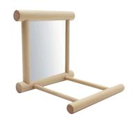 Bird Mirror - Bird Mirror Ladder Stand | Bird Perch with Swing | Hummingbird Swing Bird Perch | Wood Swing Toy Stand for Macau Love Birds Ockatoo Paraquito Conua Finchio Cortiels Parrot