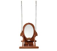 Bird Mirror for Cage Interactive Parrot Swing Stand Toy