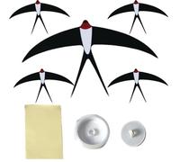 Bird Mobile - 5 Pcs Swallows Wind Chimes Realistic Hanging Hanger for Flying Birds | Hand Made Balance Decoration to Beautify Your Home, Suitable DIY Decoration Item