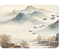 Bird Mouse Mat 15 x 30 cm, Gaming Mouse Pad, Improves Speed and Accuracy, Mini Mousepad Mountain, Anti-Slip Rubber Waterproof Desk Mat with Smooth Cloth Surface, For Travel Office Home Laptop qw-336