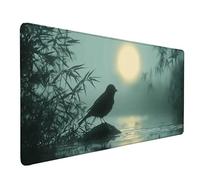 Bird Mouse Pad Large 900x400x3 mm, Black Gaming Mouse Pad Waterproof Desk Mat with 3MM Stitched Edges, Non-Slip Rubber Base Mousepad Computer Accessories for Gaming, PC, Office, Home, Gifts -lsy2603L3