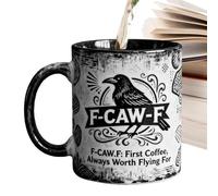 Bird Mug - 11 Oz Ceramic Gothic Crow Mug,Milk Cup,for Coffee Beverage Water Juice Milk Halloween Kitchen Women Men Family Friends Bird Lover
