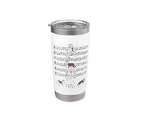 Bird Music Birds Note Clef Musician Stainless Steel Insulated Tumbler
