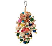 Bird Natural Block Tearing Toy Bird Cage Chewing Toy Standing Perch For Large Birds Birdcage Accessories Supplies Interaction Naturalcorncob Wooden Block