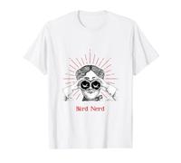 Bird Nerd Woman Binoculars Value Graphic T-Shirt, Men, White, S