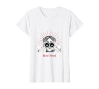 Bird Nerd Woman Binoculars Value Graphic T-Shirt, Women, White, S