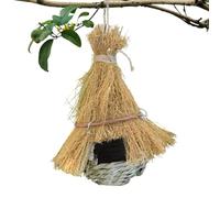 Bird Nest Cage, Natural Reed Decor, Rustic Outdoor House, Sturdy Garden Accessory, Reliable Balcony Fixture, Easy Attach Supply, Portable Yard Gear, for Finch Hummingbird Parrot Parakeet Cockatiel