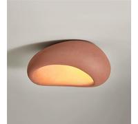 Bird Nest Ceiling Lamps, Minimalist Ceiling Light Handmade Resin Lampshade Ceiling Lighting for Living Room Corridor Bedroom(White) (Red)