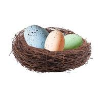 Bird Nest Decoration Rustic Artificial Outdoor House Garden Ornament