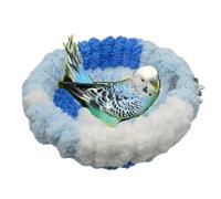 Bird Nest for All Seasons, Bird Cage Nest for Parrot, Parakeets, Lovebirds, Cockatiels, Budgies, Conures, Quaker, Small and Medium Birds (Large,Blue)