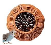 Bird Nest for Cage - Artificial Rattan House for Parrot,Handmade Artificial Rattan Birds Nest for Garden Yard Home Cage