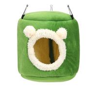 Bird Nest for Cage - Bird Bed for Cage, Bird Bed Hammock for Parrot Cage with 3 Hooks | Warm Cuddly Hut for Large Birds, Washable in L