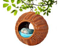 Bird Nest for Cage - Breathable Chew Resistant Iron Wire Nesting Hut 17 cm