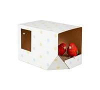 Bird Nest for Cage - Corrugated Paper Pet Breeding Shelter | Parakeet Nesting Box, Intended for Canaries, Parakeets, Lovebirds, Parakeets, Conures for Rest, Cachett