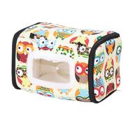 Bird Nest for Cage, Parrot Bed for Cage | Cartoon Pattern Winter Warm Bird House Cage Cage Accessories Parrot Cage Hidden Sleeping Bed for Parakeet