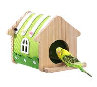 Bird Nest for Cage, Ventilated Bird Shelter for All Seasons - Indoor Bird House for Sleeping Play for Blue Tit Robin Parakeets and Ornamental Finches