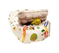 Bird Nest for the Bird Cage, Winter Warm Hamster Hammock - Zip Winter Cockatiel Bed - For Hamsters, Canaries, Hummingbirds, Parakeets, Finch, Macaw, Lovebirds and Other Animals
