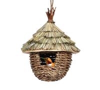 Bird Nest Grass Wicker - Nesting Box Robin For Hanging | Bird House Nesting Box For Cage Or Garden | Nesting Boxes For Birds Tits | Bird Nest | Canaries For Balcony Railing In The Tree Outdoor Garden