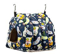 Bird Nest Hanging Bed for Cage Winter Warm House Plush Tent Parrot Snuggle for Sleeping Playing & Rest