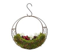 Bird Nest Holder - Wire Frame Basket, Nesting Material Dispenser, Stunning Design Unit | Long Lasting Creatives Modern Design Outdoor Balcony Garden Patio Terrace Porch Home Living Room Decoration