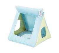 AWHAO Bird Nest House with Hammock, Parrot Tent for All Seasons, Blue