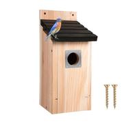 Bird Nest - Hummingbird Houses for Hanging Outdoors, Hanging Bird House Made of Wood, Natural Decoration for Garden, Patio, Tree, Balcony and Lawn