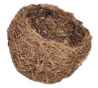 Bird Nest Lamp Shade for Garden Landscape Lighting Khaki Rattan | Woven Rattan and Iron Wire, Lightweight Diffused Glow, for Patio Pathways, Solar Lamps, Christmas or Easter Decor