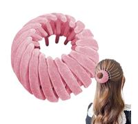 Bird Nest Magic Hair Clip, Birds Nesting Plate Hairpin - Ponytail Holder Sandwich Maker | Ponytail Holder Bun Maker, Expandable Nesting Plate Hairpin Velvet Hair Clips for Women and Girls