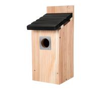 Bird Nest | Natural Wood Waterproof Bird House | Wooden Waterproof Birdhouse Hut Decoration for Patio Lawn Tree Window Courtyard Balcony Indoor Home