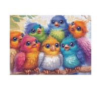 Bird Nest Parrot Cubs 500 Pc DIY Jigsaw Puzzle Animal Pet Puzzles for Adults Teens Hard Challenging Team Building Stress Reducing Autumn Rigid Cardboard 500 PCS