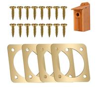Bird Nest Protector - 4 Pack Hole | Metal Bird House Protector, Copper Nest Entrance , Eastern Bluebird Housing Defense Predator for Prevention, Weather Resistance, Durability